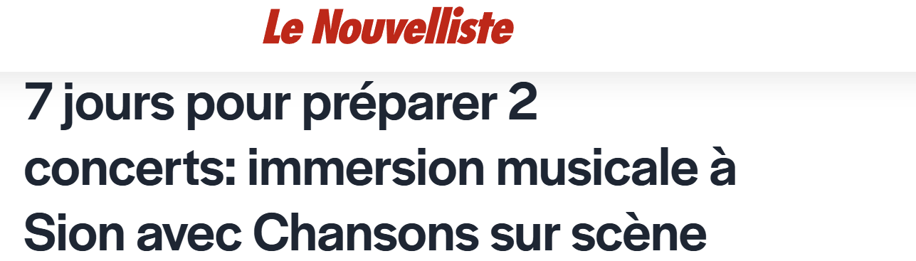 Article Le Nouvelliste